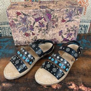 Jo Ghost studded “ El Dorado Sandals”. New!